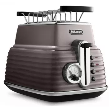 De'Longhi Scultura CTZ2103BG tostapane 2 fette, 900 W, Champagnergold