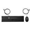 HP 320MK set tastiera e mouse USB con filo, resistente agli schizzi - nero - EST