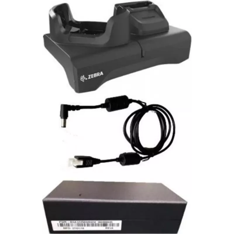 Zebra Kit - Stazione di ricarica singola con vano batteria di ricambio e comunicazione USB
