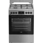 BEKO piano cottura FBM62320SDS, larghezza 60 cm, A, gas/elettrico, display LED