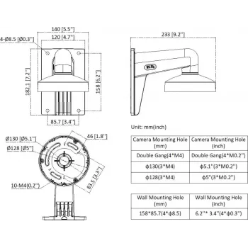 Hikvision DS-2200ZJ-WA-140 supporto a parete
