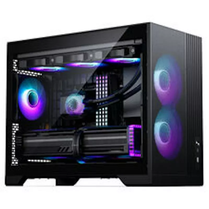 PHANTEKS XT M3 case PC, case mini + ventole D30 PWM Regular Airflow D-RGB, confezione da 3, nero