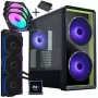 Lian Li LANCOOL 217 INF case PC bundle + HydroShift II LCD-S 360TL AIO + 3x ventole UNI FAN SL-INF 120 Reverse Blade - nero