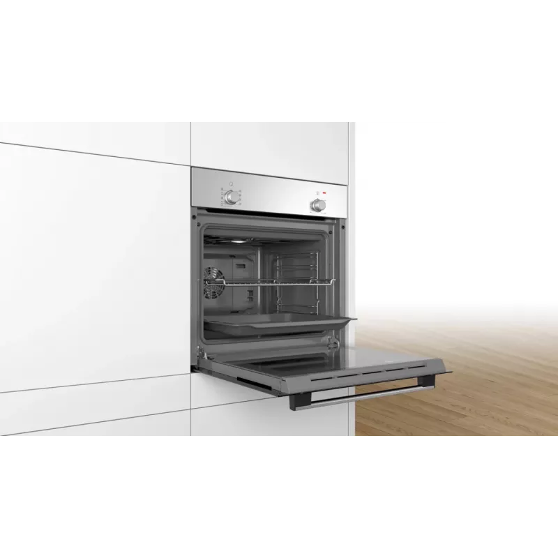 BOSCH Forno HBF010BR3S, larghezza 60 cm, classe energetica A, acciaio inox