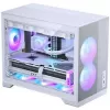 Case PC Phanteks XT M3, case Mini + ventole D30 PWM Regular Airflow D-RGB, confezione da 3, bianco
