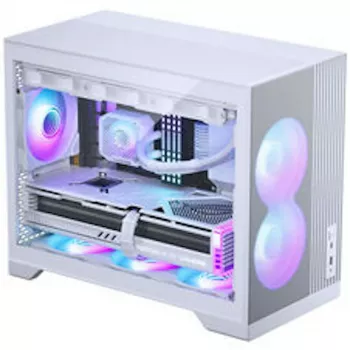 Case PC Phanteks XT M3, case Mini + ventole D30 PWM Regular Airflow D-RGB, confezione da 3, bianco