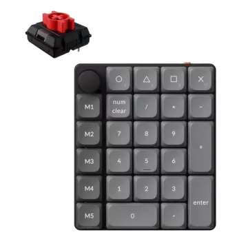 KEYCHRON K0 Max - Milk POM Red - tastierino numerico wireless