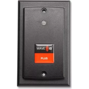 RF IDeas WAVE ID Plus SDK con iCLASS SE & Seos nero a montaggio esterno lettore USB