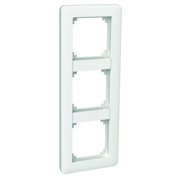 SCHNEIDER ELECTRIC telaio 3 moduli EXXACT con ponte, bianco polare