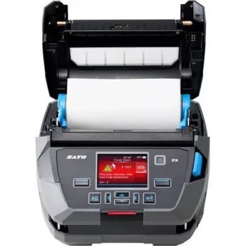 SATO PW4NX DT203DPI standard USB Bluetooth WLAN dispenser clip da cintura alimentatore - stampante di etichette - Bluetooth