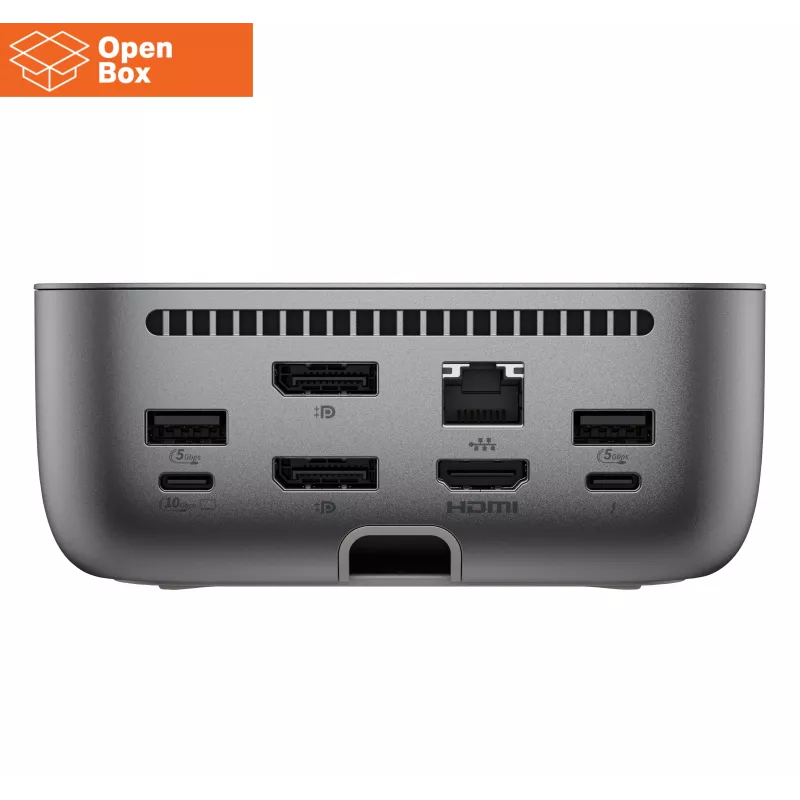 HP Thunderbolt 4 Ultra Dock - OPENBOX - G6 280W con cavo combo - 5x USB-A, 2x USB-C, 1x USB-C Thunderbolt 4, 2x DisplayPort, 1x HDMI, 1x RJ-45, Meteor Silver, 3 anni
