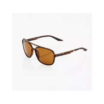 100% Kasia occhiali da sole - lente Peakpolar Soft Tact Havana