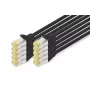 Cavo patch DIGITUS - CAT6a - S/FTP - Snagless - Cu - 0,5 m - nero - confezione da 10