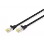 DIGITUS cavo patch CAT6A S/FTP, 0,5 m, nero