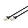 DIGITUS cavo patch CAT6A S/FTP, 0,5 m, nero