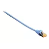 DIGITUS Cavo patch - CAT6a - S/FTP - protezione linguetta - Cu - 1 m - blu