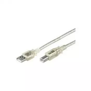 Microconnect USBAB5T Cavo USB USB 2.0 5 m USB A USB B trasparente
