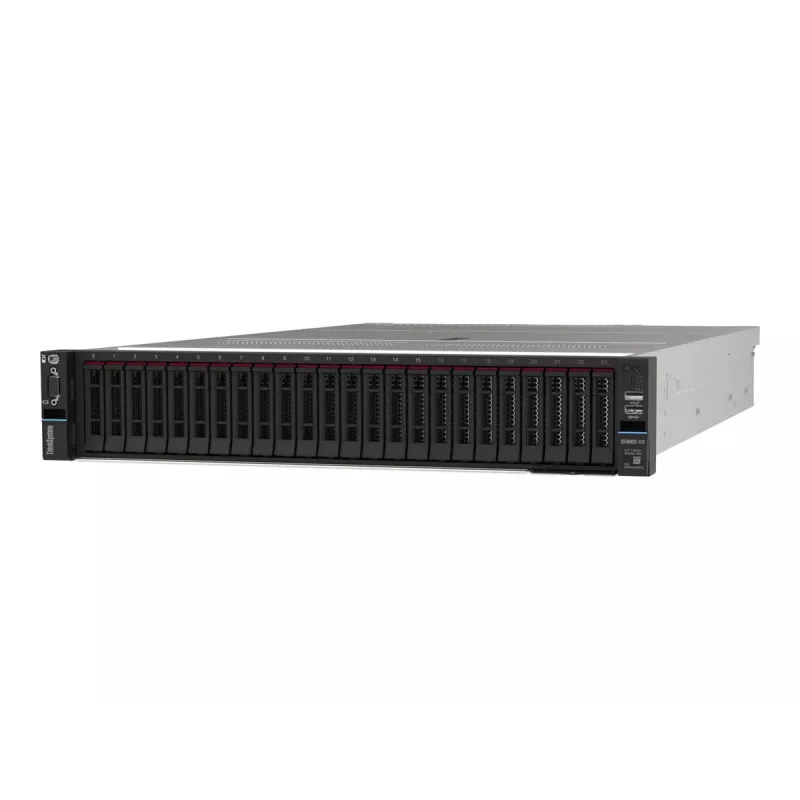 Server rack Lenovo ThinkSystem SR665 V3 (2U) AMD EPYC 9124 3 GHz 32 GB DDR5-SDRAM 1100 W