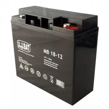 Batteria al piombo-acido AGM sigillata 12V 18Ah – senza manutenzione, connettori F2