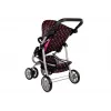 Passeggino 2 in 1 con sacca Black-Pink 7706 Lean Toys