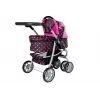 Passeggino 2 in 1 con sacca Black-Pink 7706 Lean Toys