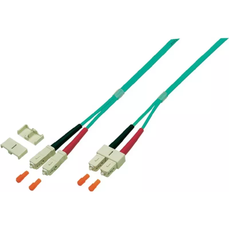 EFB Elektronik O0318.7,5 Cavo patch in fibra ottica Duplex SC-SC OM4, 7,5 m, viola