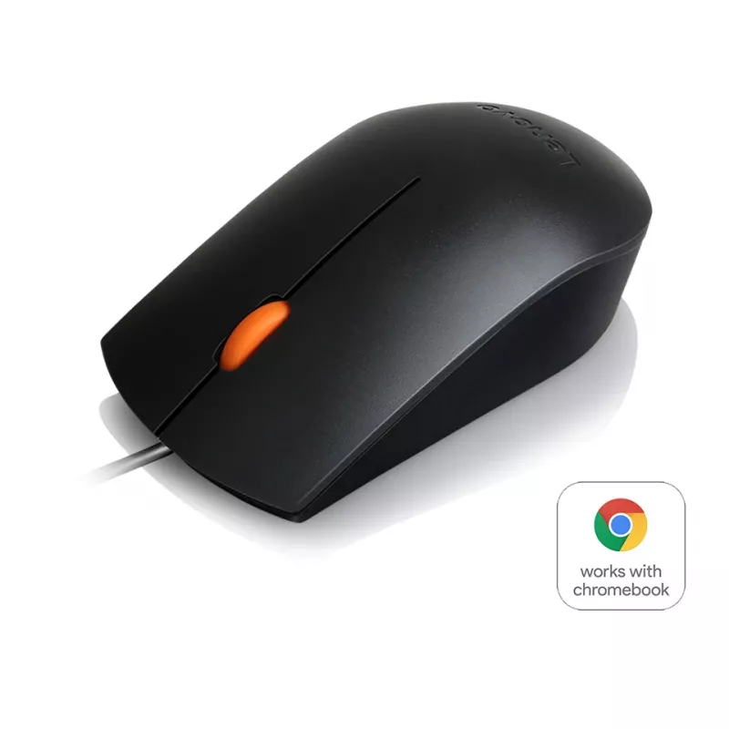 Mouse USB con filo ambidestro Lenovo GX30M41577 ottico, connessione USB, design ambidestro