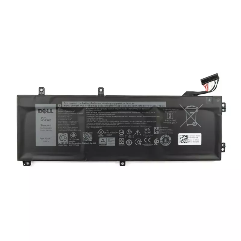 Batteria per laptop Dell V0GMT 56Wh 3 celle litio-ioni per notebook Dell compatibili