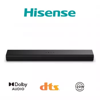 Hisense HS1000 Soundbar 2.0 canali 60W Bluetooth HDMI ARC USB AUX ottico nero