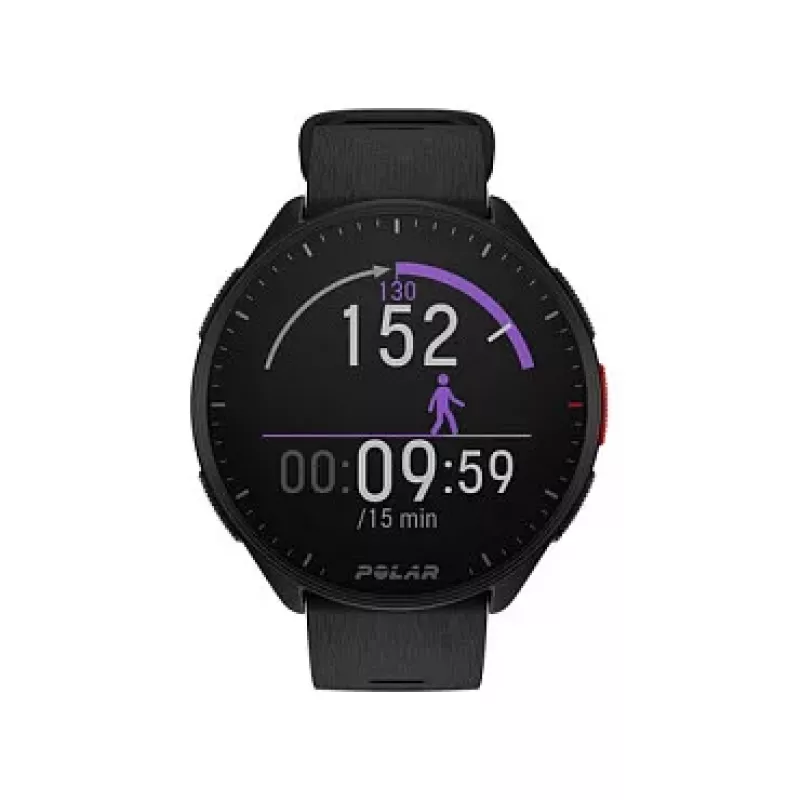 Polar Pacer Orologio GPS Running - Night Black - Cinturino S/L - Display MIP 1,2