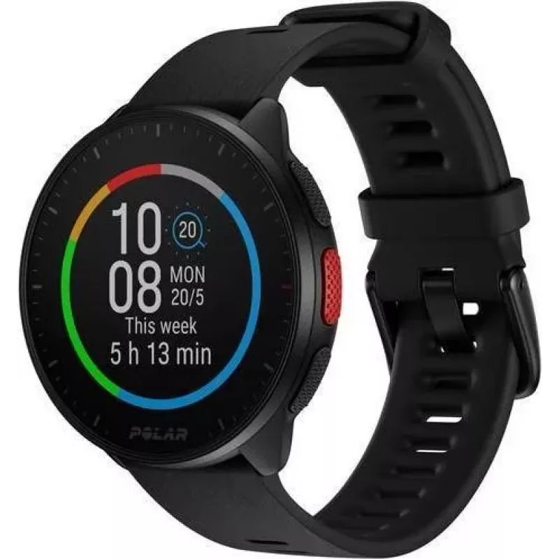 Polar Pacer Orologio GPS Running - Night Black - Cinturino S/L - Display MIP 1,2