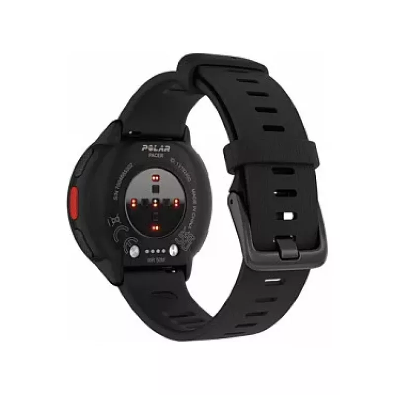 Polar Pacer Orologio GPS Running - Night Black - Cinturino S/L - Display MIP 1,2