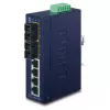 PLANET ISW-621TS15 switch Fast Ethernet industrial unmanaged L2 con 4x 10/100 + 2x 100Base-FX SC multi-mode, montaggio su guida DIN/parete, da -40 a 75 °C