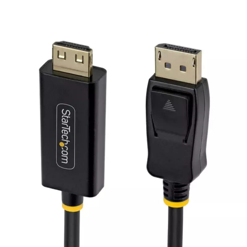 StarTech.com Cavo adattatore da DisplayPort a HDMI da 4,5 m con connettori a presa salda, 4K 60Hz HDR, nero