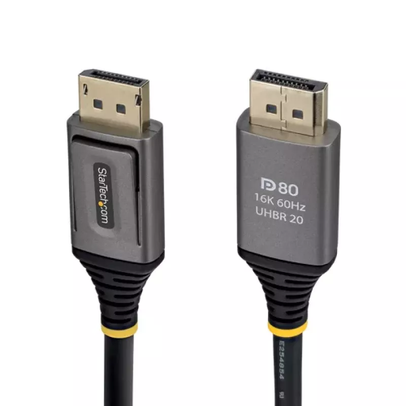 StarTech.com Cavo DisplayPort 2.1 da 2 m, DP80, maschio-maschio (DP21V-2M-DP80-CABLE)