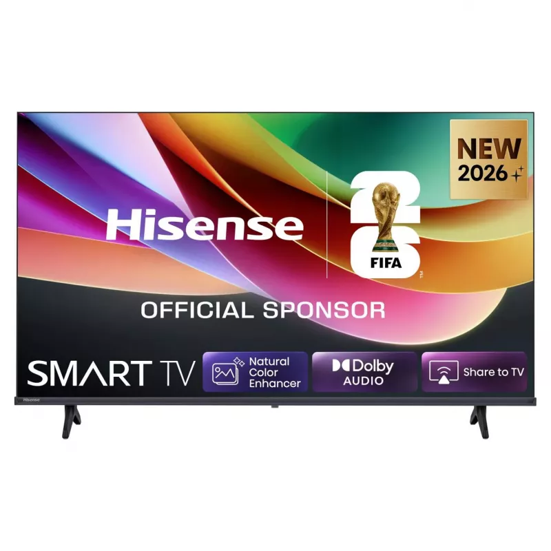 Hisense 32A49S TV Smart 32 pollici (80 cm) HD Ready DLED 60 Hz 8,5 ms HDR Wi-Fi HDMI USB LAN VESA Nero