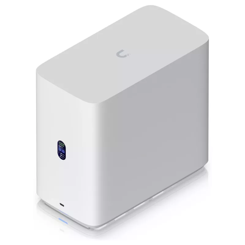 Ubiquiti UNAS-4-W Server NAS a 4 vani, Bianco, 4GB RAM, 1x 2.5GbE, 1x espansione USB-C
