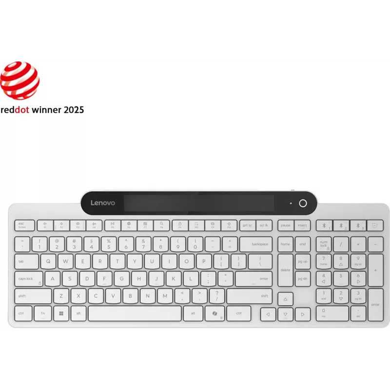 Lenovo Tastiera Bluetooth con funzione di ricarica automatica (Cloud Grey) GY41R69590