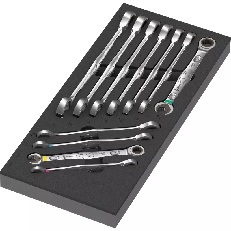 Wera Joker Set Chiavi a Cricchetto Combinata 11 pezzi 8-19 mm