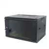 ALLNET Serie SMA Armadio a Parete 19 inch 9U Monoblocco Profondità 600mm Nero Flat Pack