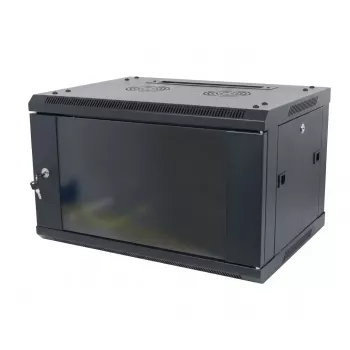 ALLNET Armadio a Parete 19 inch 15U Monoblocco Profondità 600mm Nero Flat Pack Serie SMA