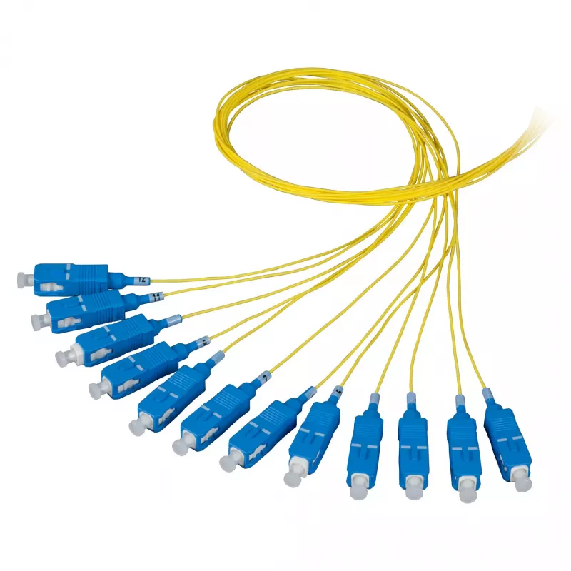 EFB Elektronik Pigtail FTTH SC/APC OS2 G.657.A2 9/125µm Giallo 2m