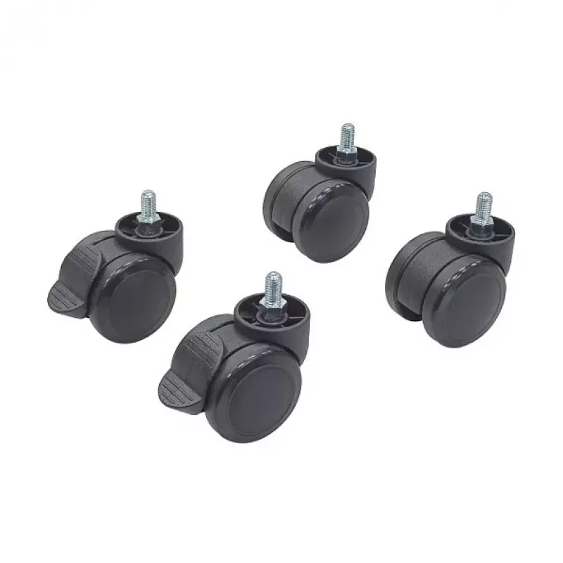 EFB Elektronik Set di Ruote per Armadi e Contenitori a Parete Serie OFFICE (OFF-ROL01)