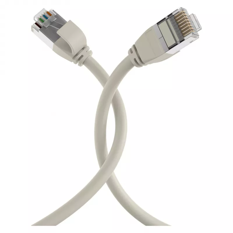 EFB Elektronik Cavo Patch RJ45 Cat.6A U/FTP TPE 4mm Ultraflex Grigio 1m