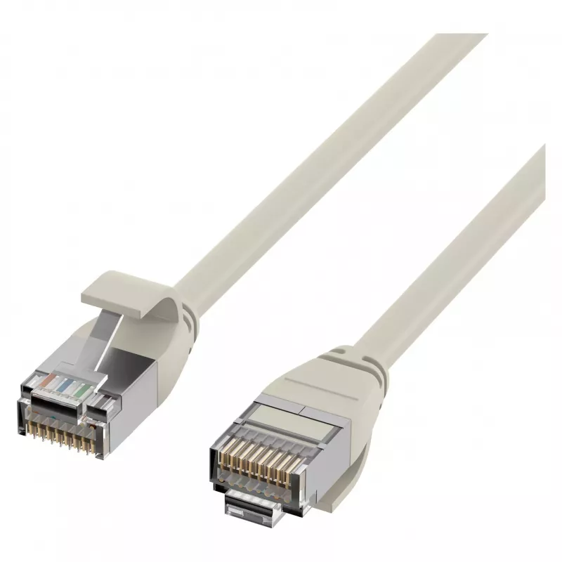 EFB Elektronik Cavo Patch RJ45 Cat.6A U/FTP TPE 4mm Ultraflex Grigio 1m