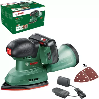 Bosch EasySander 18V-8 Set Levigatrice Multifunzione a Batteria 2,0Ah POWER FOR ALL