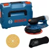 Bosch Professional GEX 12V-150-3 Levigatrice Orbitale a Batteria (12V, 150 mm, Motore Brushless EC, in L-BOXX)