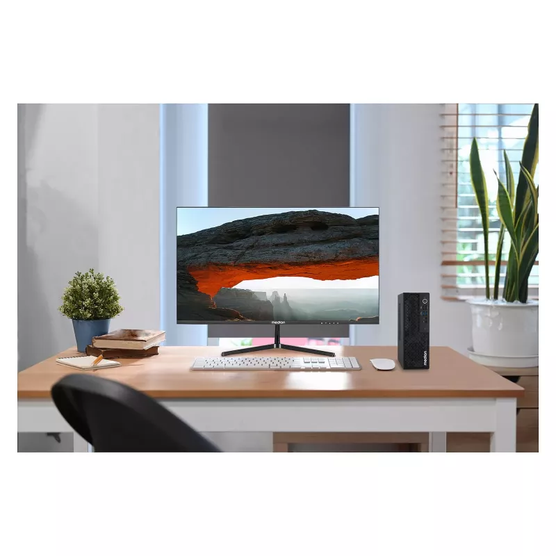 MEDION Picoworx T80 III Mini PC, Intel Core Ultra 7 258V, 32 GB RAM, 1 TB SSD, Windows 11 Pro, Nero