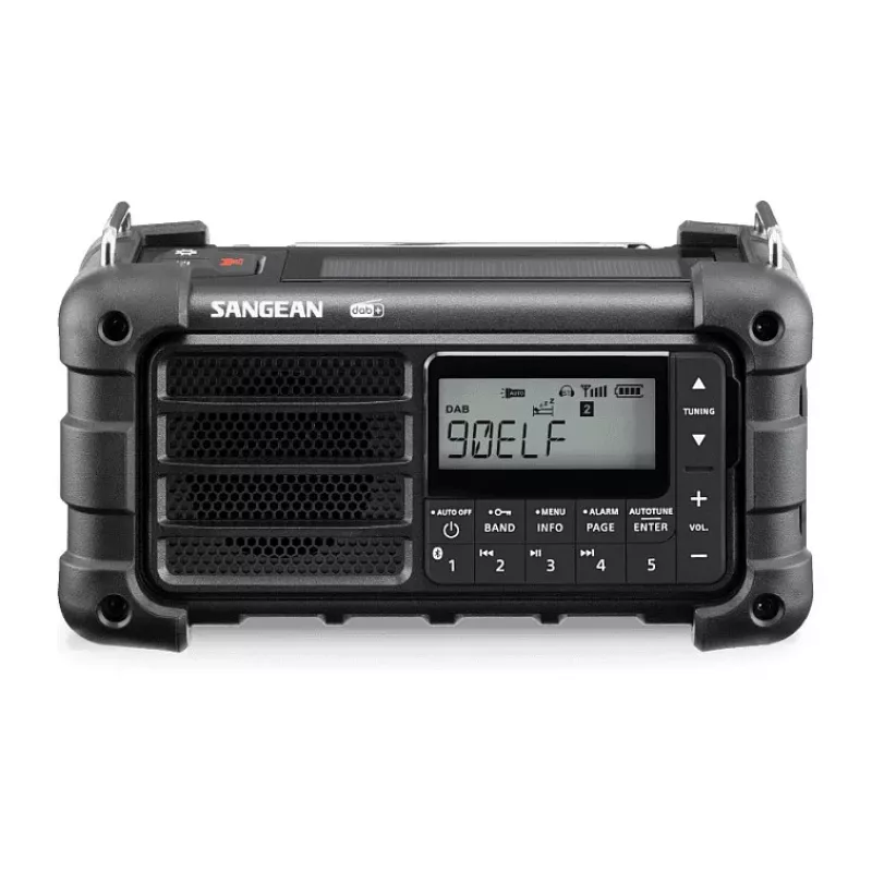 Sangean MMR-99 DAB nero radio di emergenza/a manovella/solare