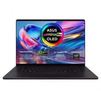 ASUS ProArt P16 H7606WR-SE058X Ryzen AI 9 HX 370 16,0 inch 4K OLED 120Hz 1600nits Antiriflesso Laptop 32GB LPDDR5X 1TB SSD GeForce RTX 5070 Ti 12GB fotocamera FHD 90WHrs Windows 11 Pro Aluminium Nano Black